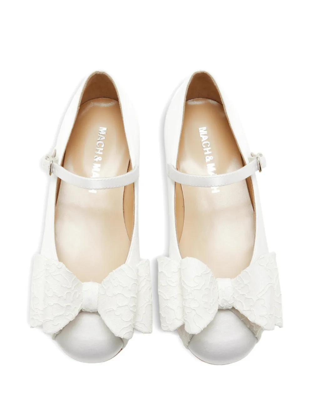 MACH & MACH Cadeau ballerinas Wit