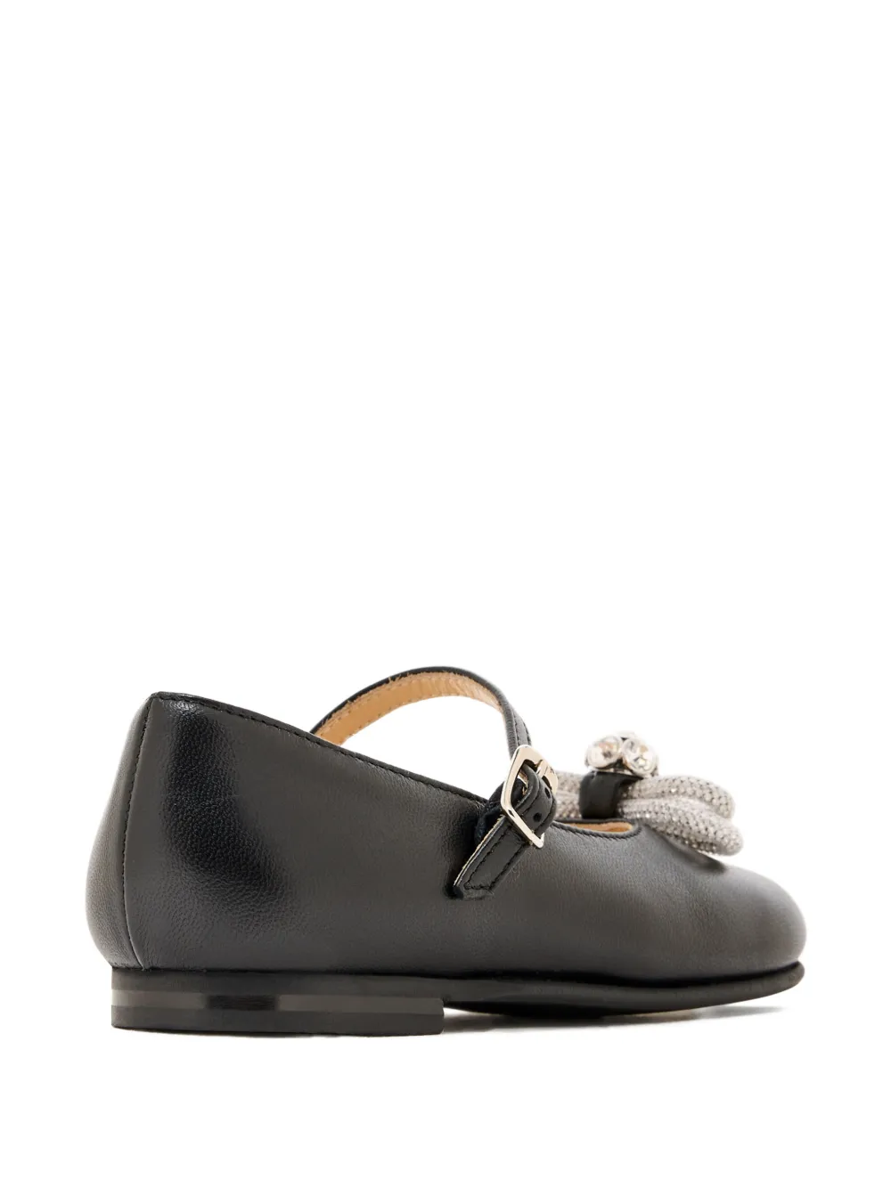MACH & MACH crystal-bow ballerinas Zwart