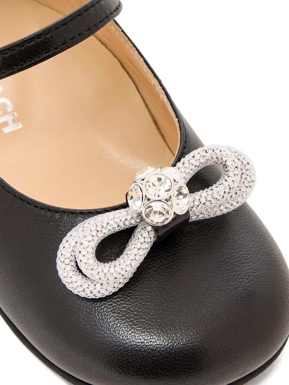MACH & MACH crystal-bow ballerinas Zwart