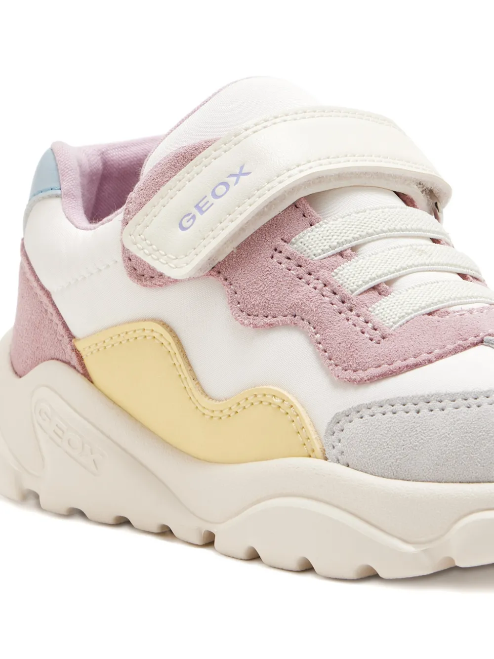 Geox Kids hook-loop sneakers Wit