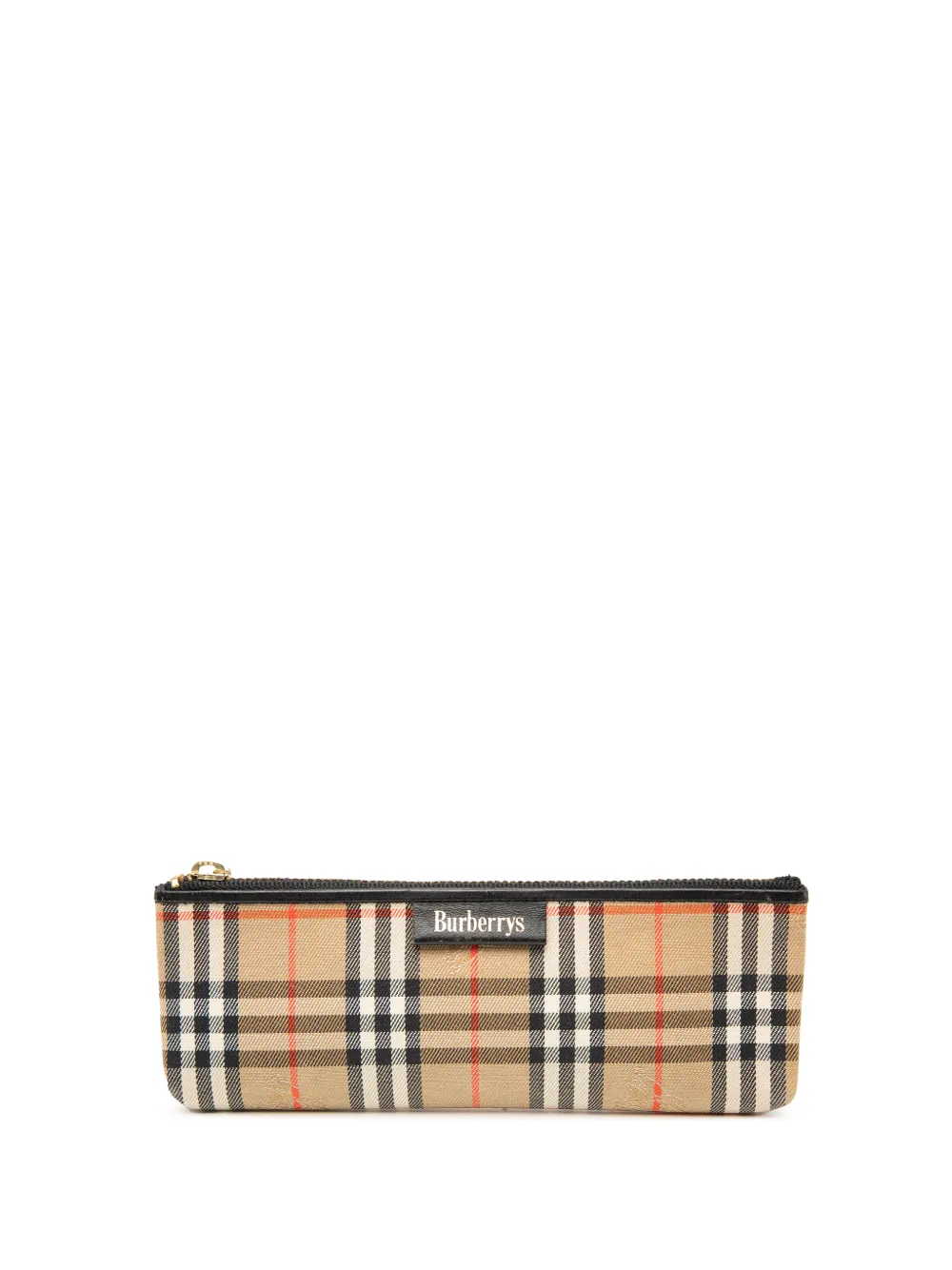Burberry Pre-Owned 20th Century Haymarket Check Canvas Pencil Case - Marrone