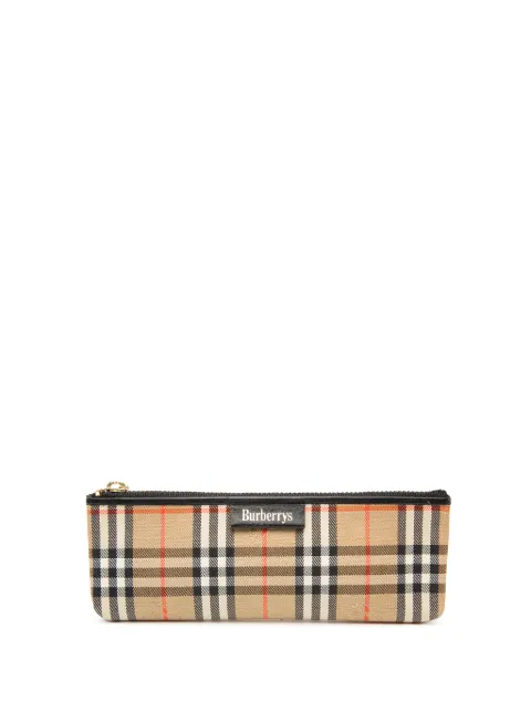 Burberry Pre-Owned 20th Century Haymarket Check Canvas Pencil Case