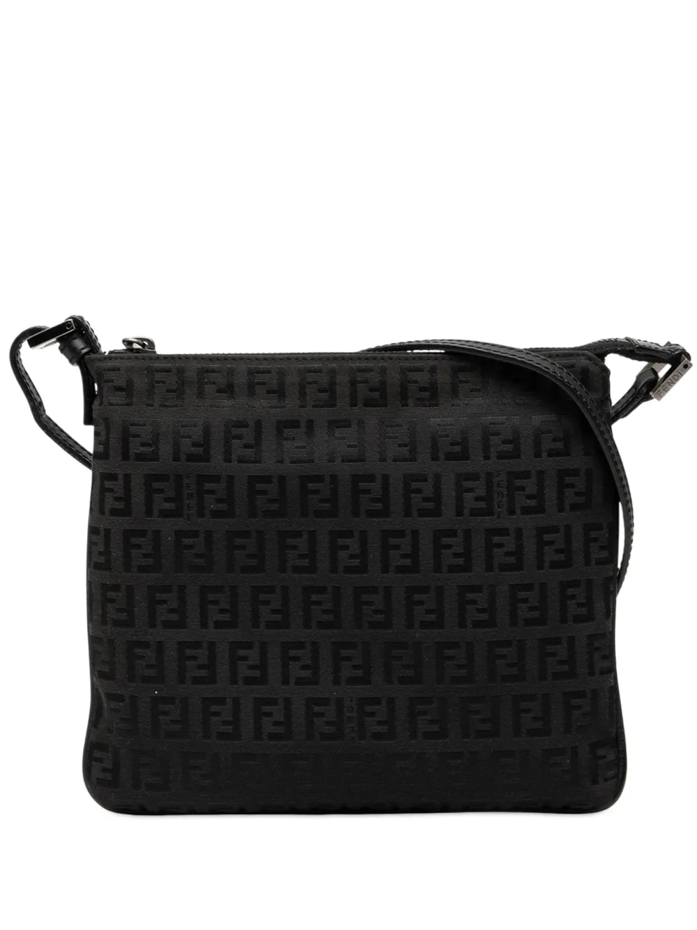 Fendi Pre-Owned 2000-2010 Zucchino Canvas crossbody bag - Nero