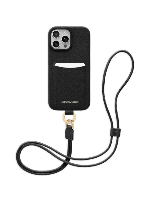 MAISON de SABRÉ Sling leather iPhone 16 Pro phone case