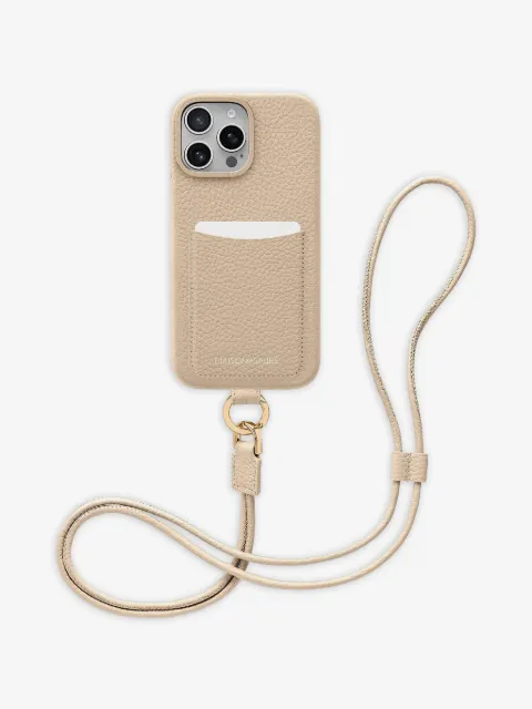 MAISON de SABRÉ  Cover per iPhone 16 Pro Max in pelle con tracolla