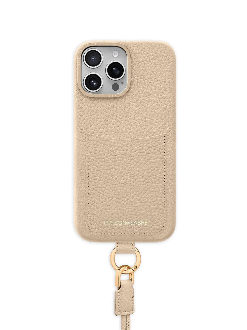  Maison De Sabré Sling Leather Iphone 16 Pro Max Phone Case - Neutrals 