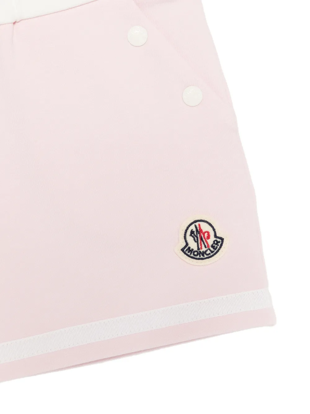 Moncler Enfant Shorts met knoop- en streepdetail Roze