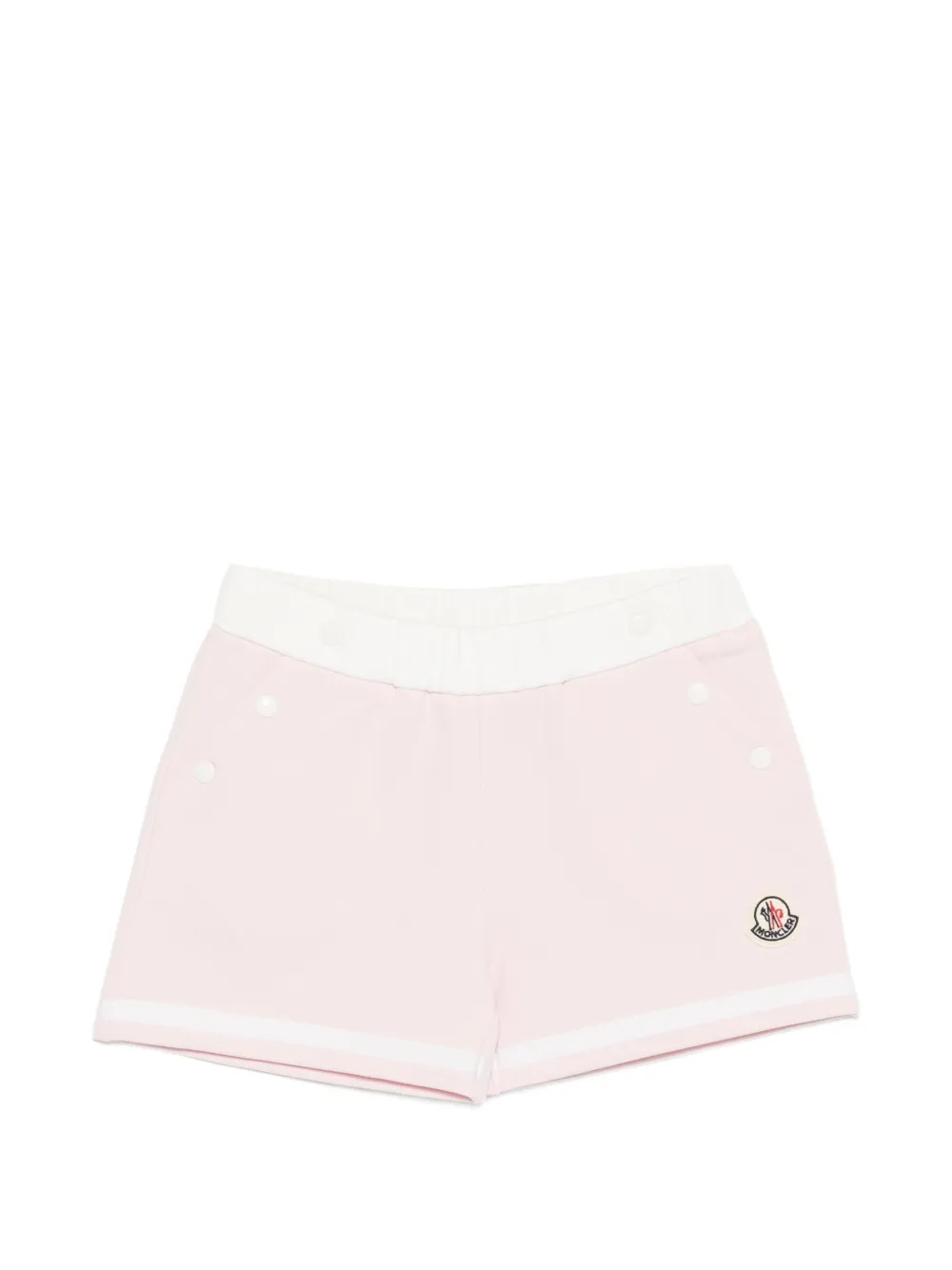 Moncler Enfant Shorts met knoop- en streepdetail Roze