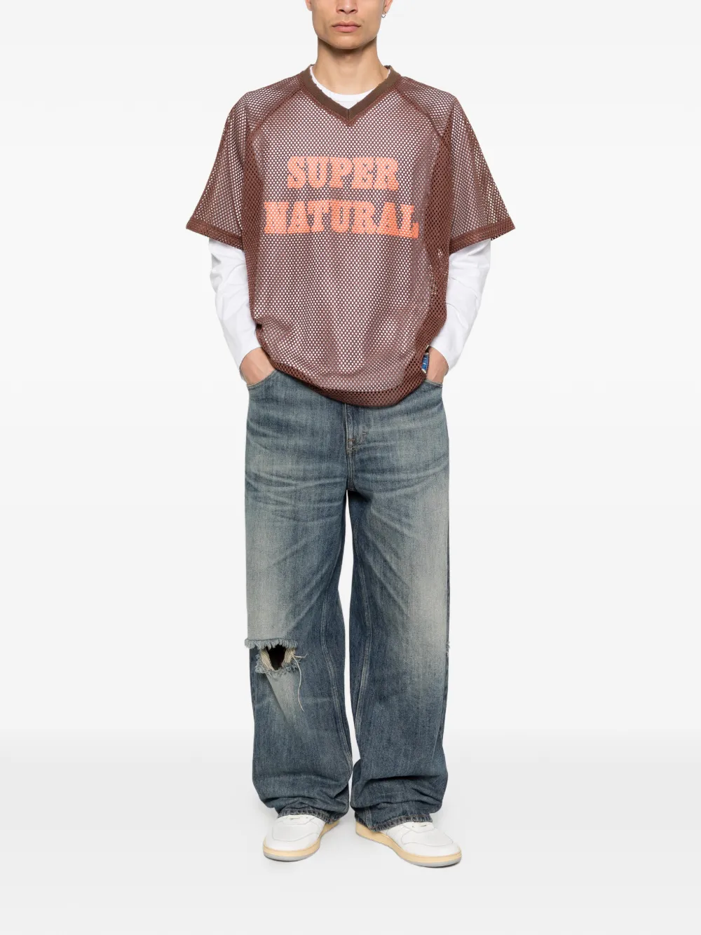 Deus Ex Machina V-neck graphic T-shirt - Marrone