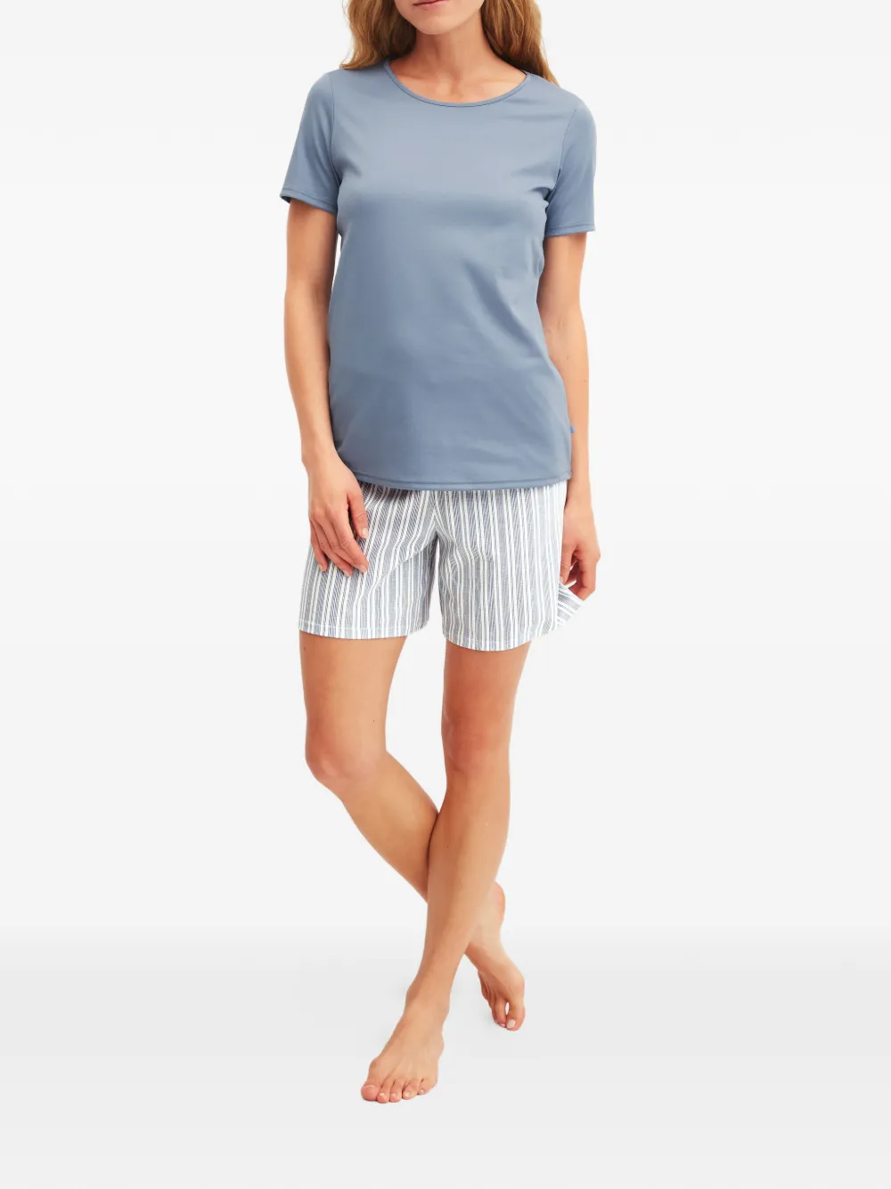  Calida Striped Dreams Pyjama Set - Blue 