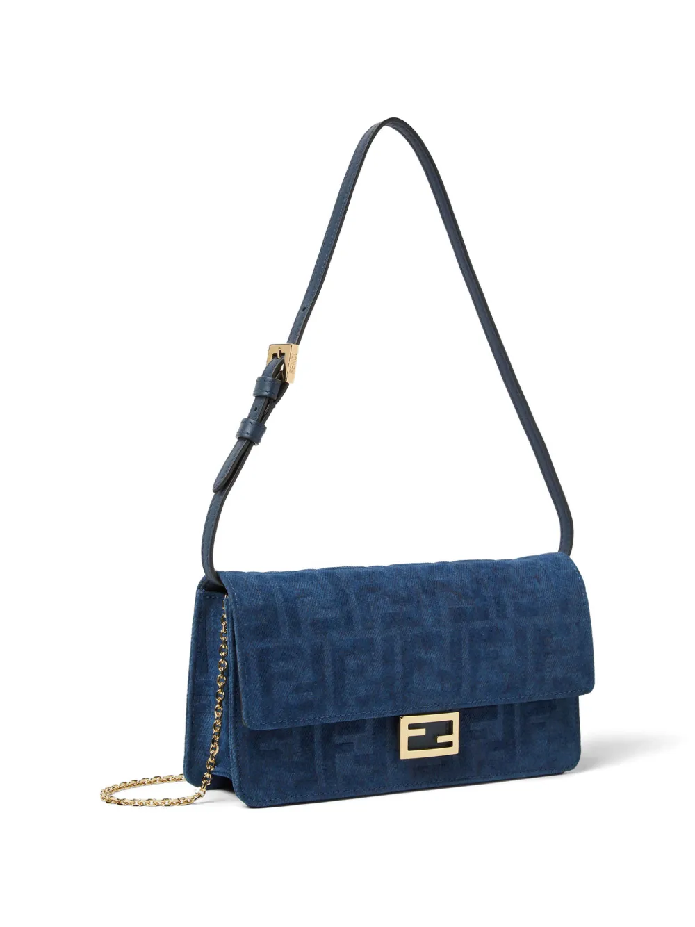  Fendi Baguette Wallet-on-chain - Blue 