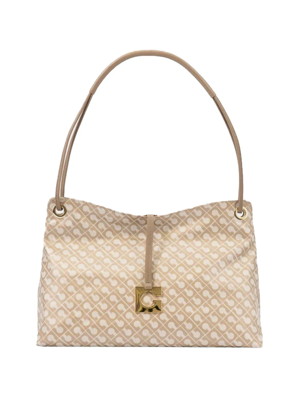 Gherardini medium patterned shoulder bag - Toni neutri