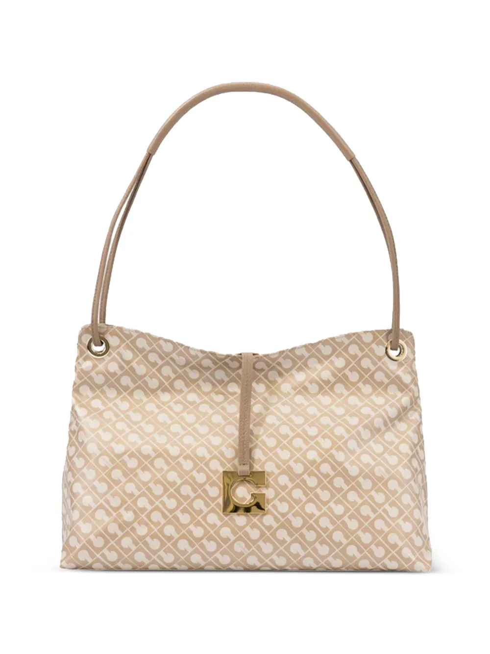 Gherardini medium patterned shoulder bag - Toni neutri