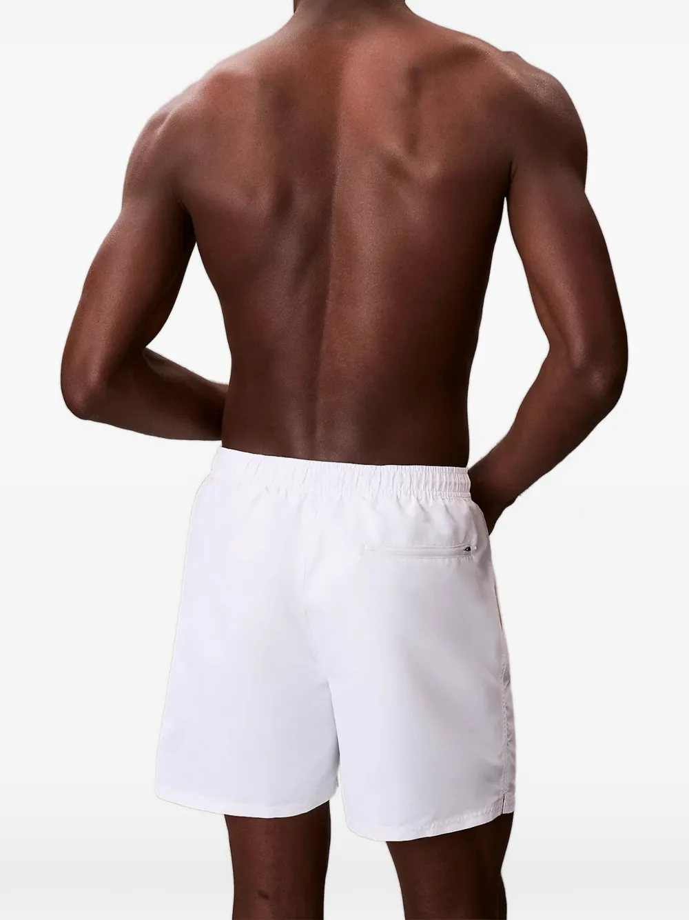  Calvin Klein Drawstring Beach Shorts - Blanco 