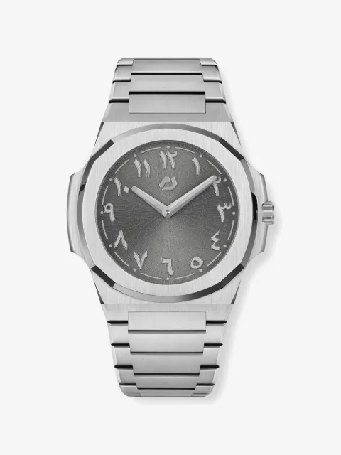 NUNCIER SandGrey stainless steel guilloche 38mm watch