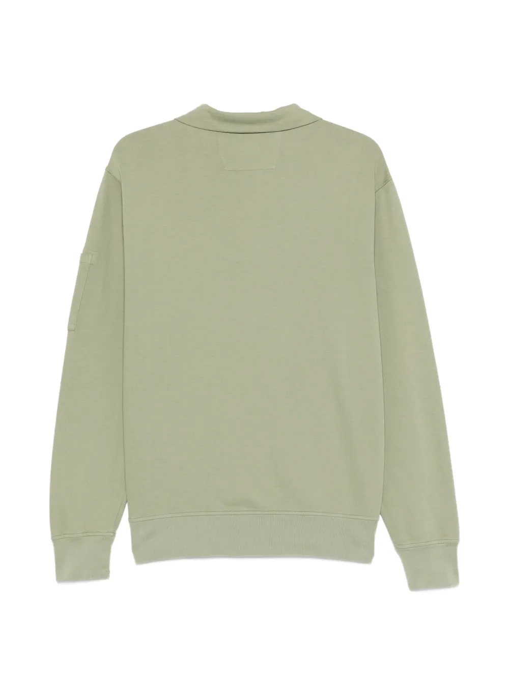C.P. Company Fleece sweater met halve rits Groen