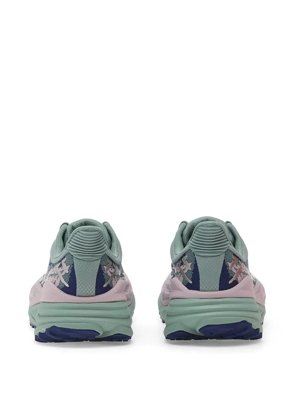 HOKA Sneakers met print Groen