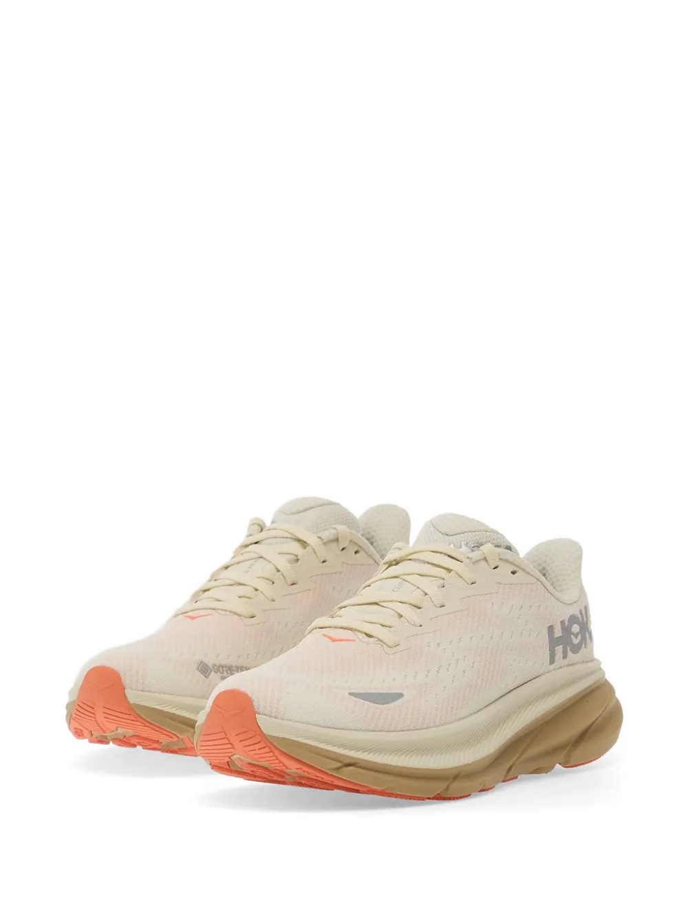 HOKA Sneakers met logo Beige