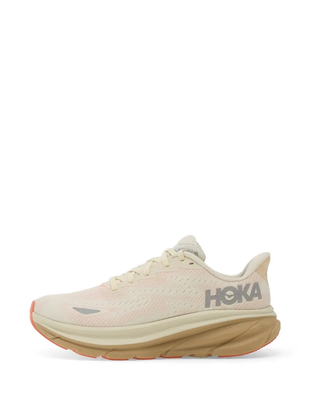HOKA Sneakers met logo Beige