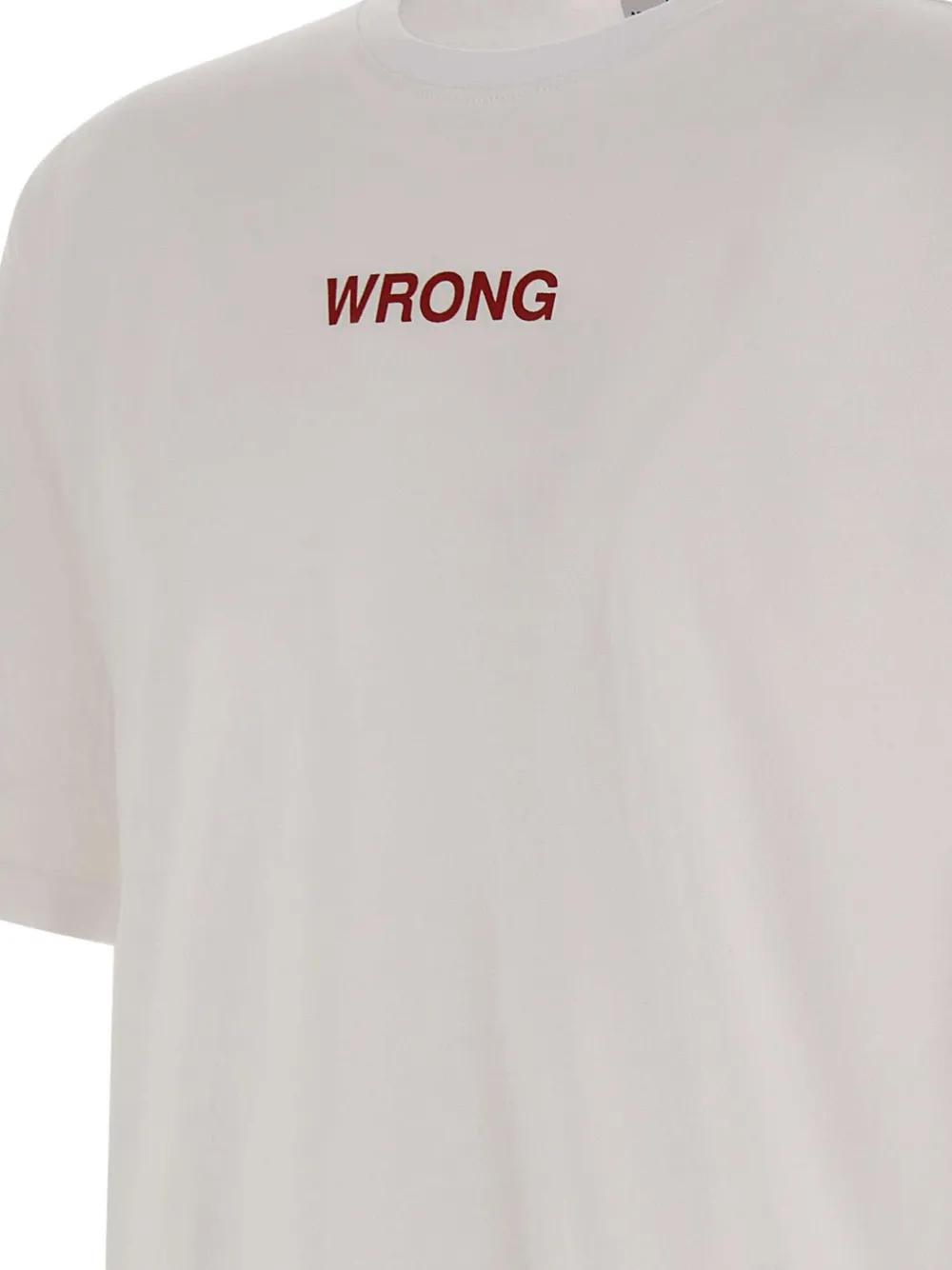ASPESI Grafisch T-shirt met ronde hals Wit