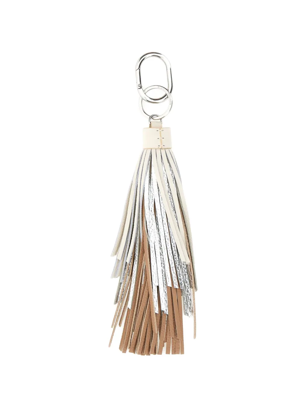 GIANNI CHIARINI logo-detail tassel key ring - Toni neutri