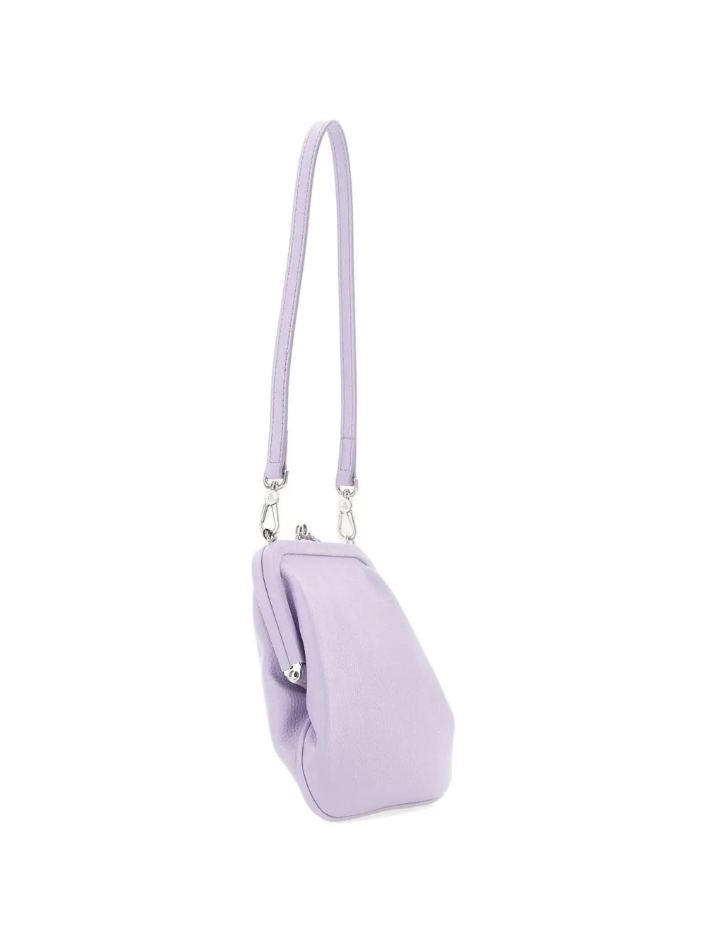 Orb trapeze clutch bag