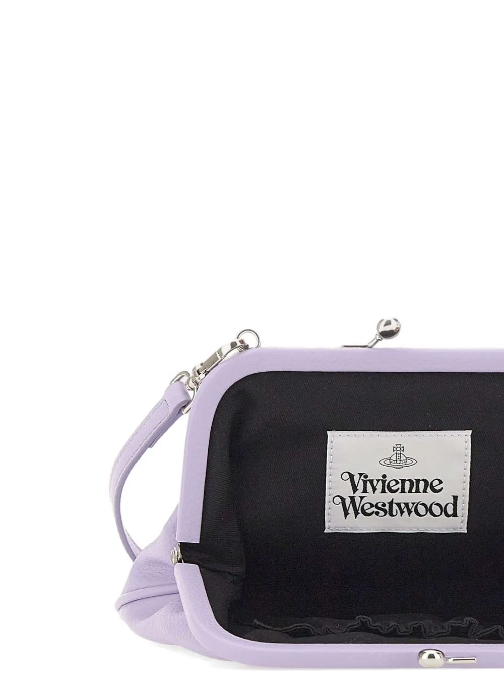 Orb trapeze clutch bag