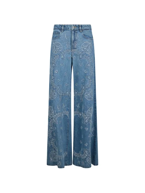 LIU JO embroidery flared jeans