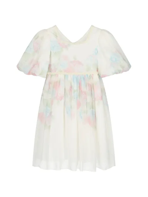 Patachou floral-print chiffon dress
