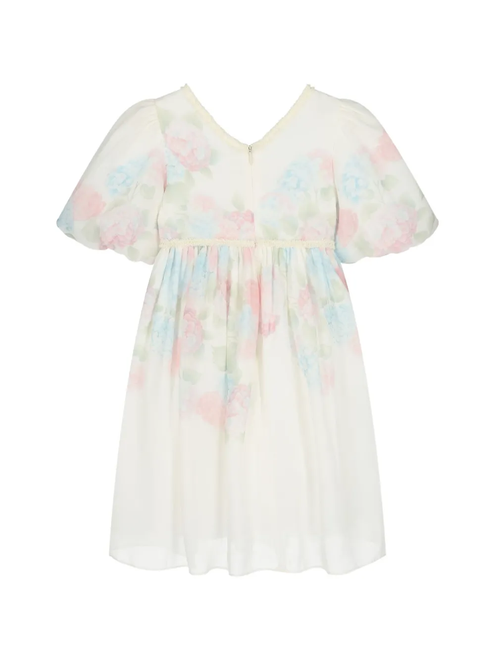 Patachou Chiffon jurk met bloemenprint Wit