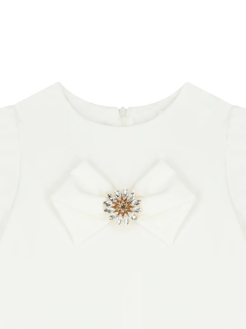 Patachou Jurk met strikdetail Beige