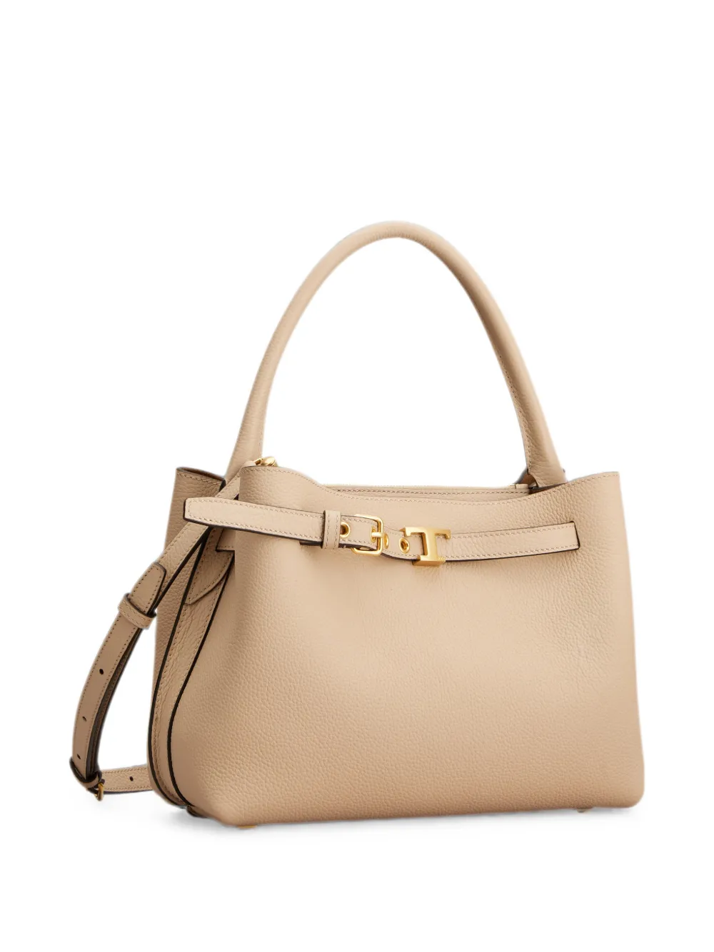 Tod's T Timeless leren shopper Beige