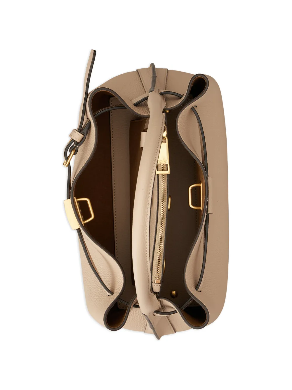 Tod's T Timeless leren shopper Beige