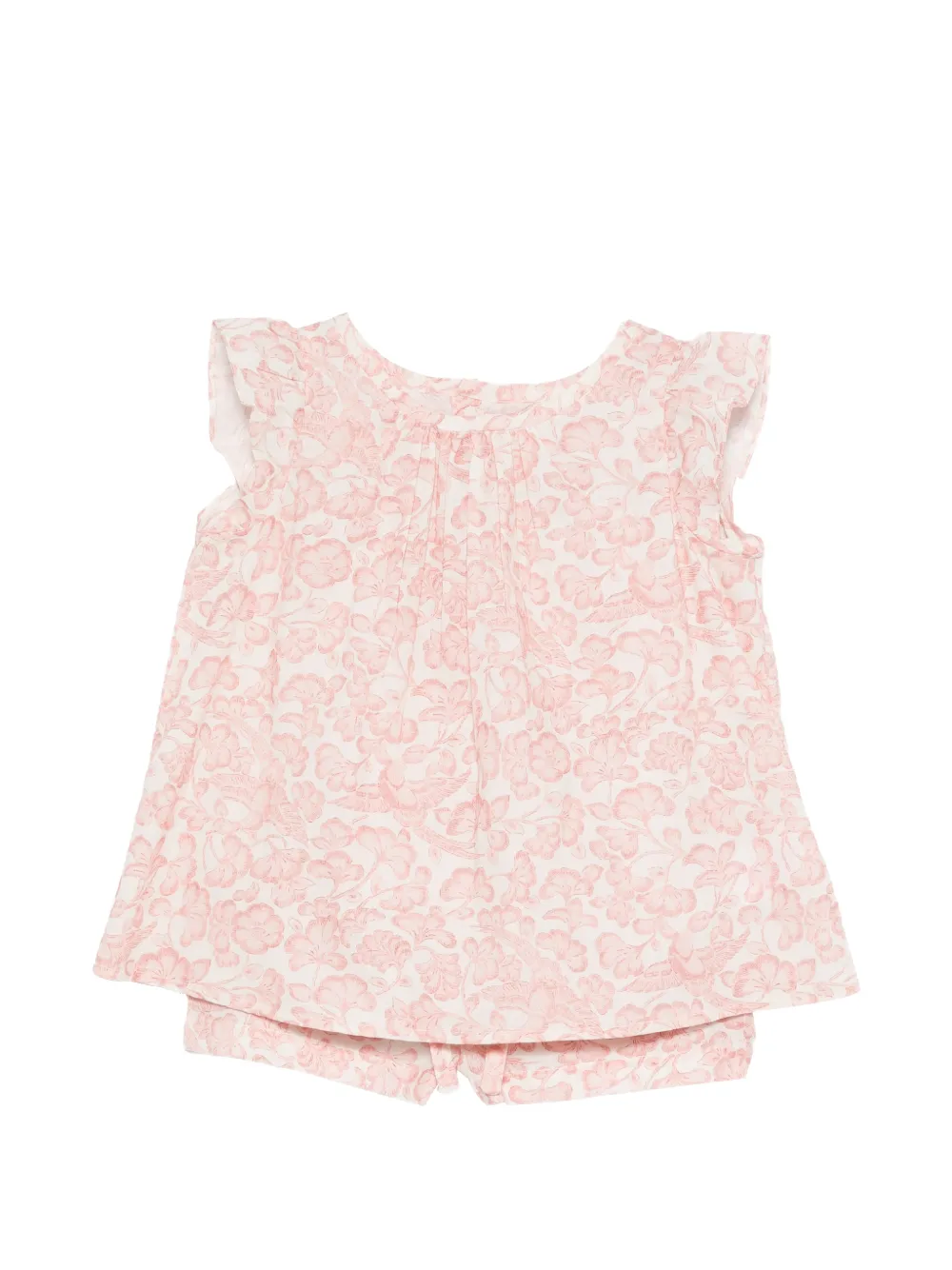 Bonpoint floral-print pajama - Toni neutri