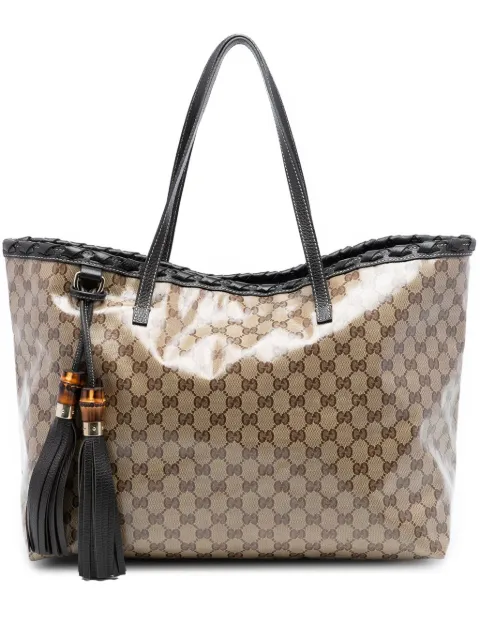 Gucci Pre-Owned tote Peggy entretejida con GG con cristales 2016-2026