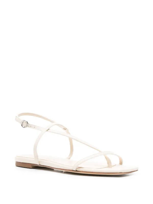 新品Aeyde ミュールサンダル 38 オフホワイト Aeyde Strappy Sandals | White | FARFETCH
