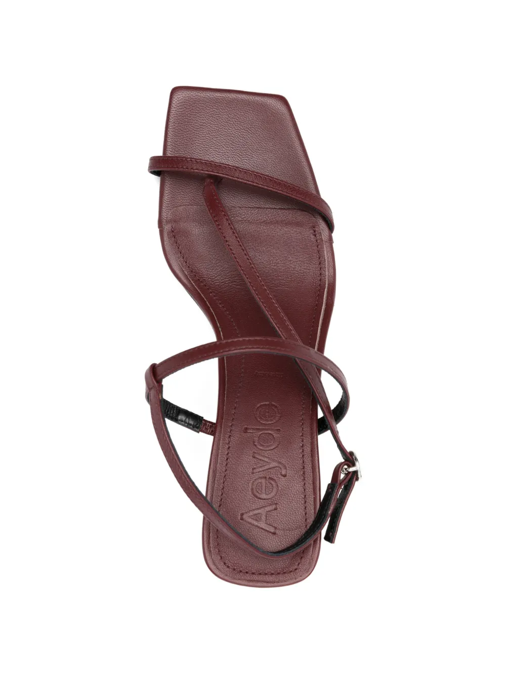 Aeyde Sandalen met vierkante neus en bandjes Rood