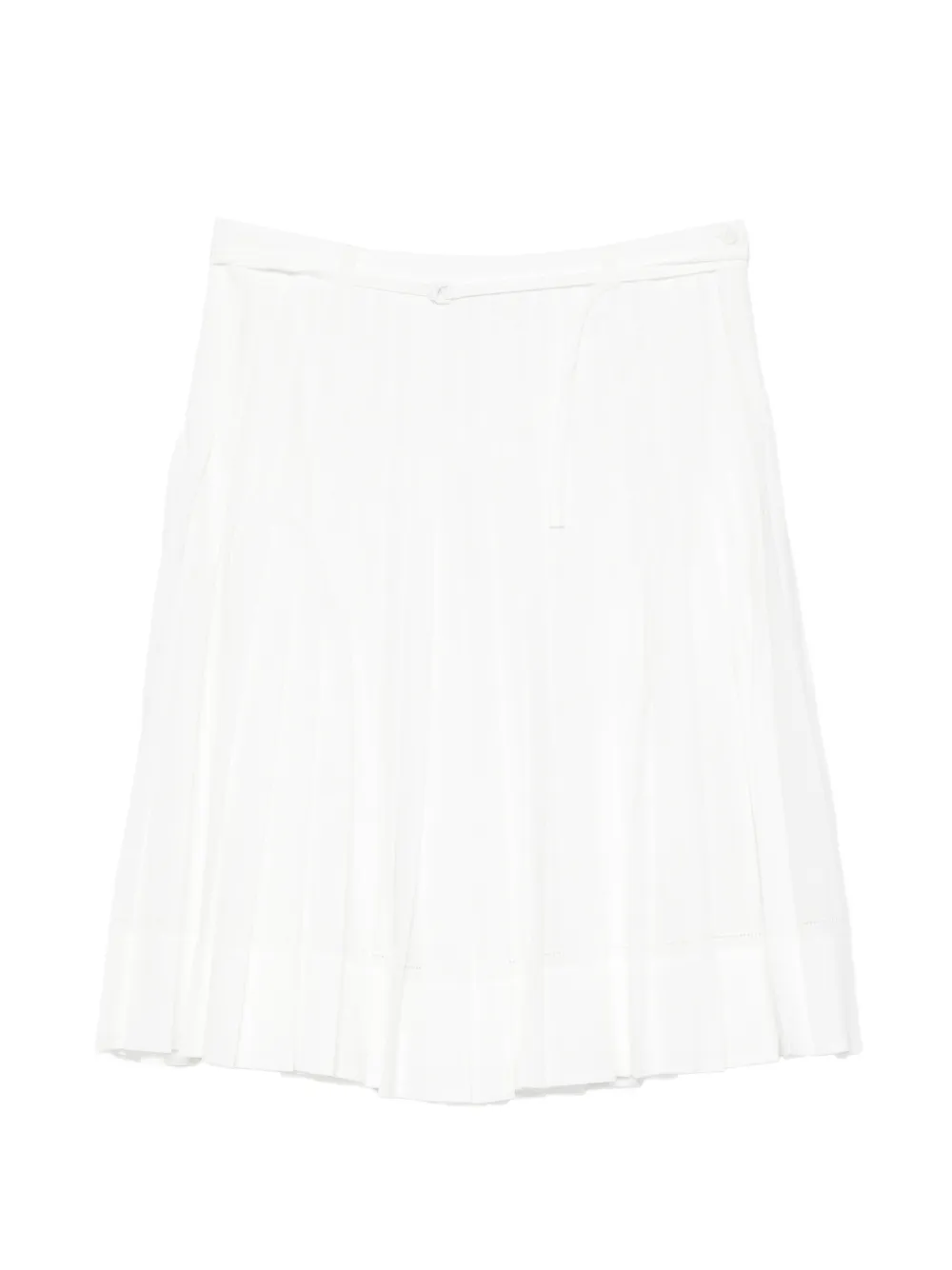 Low Classic pleated midi skirt - Bianco