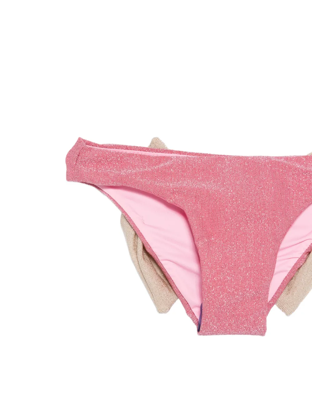  Mc2 Saint Barth Kids Bow-detail Bikini Bottoms - Pink 