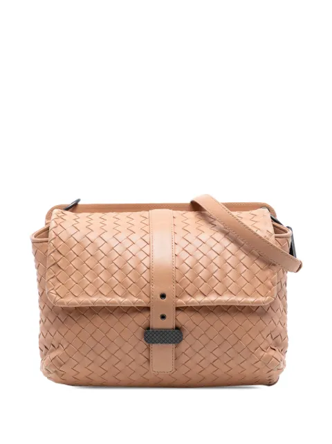 Bottega Veneta Pre-Owned 2012-2026 Nappa Intrecciato Double Sided Flap shoulder bag