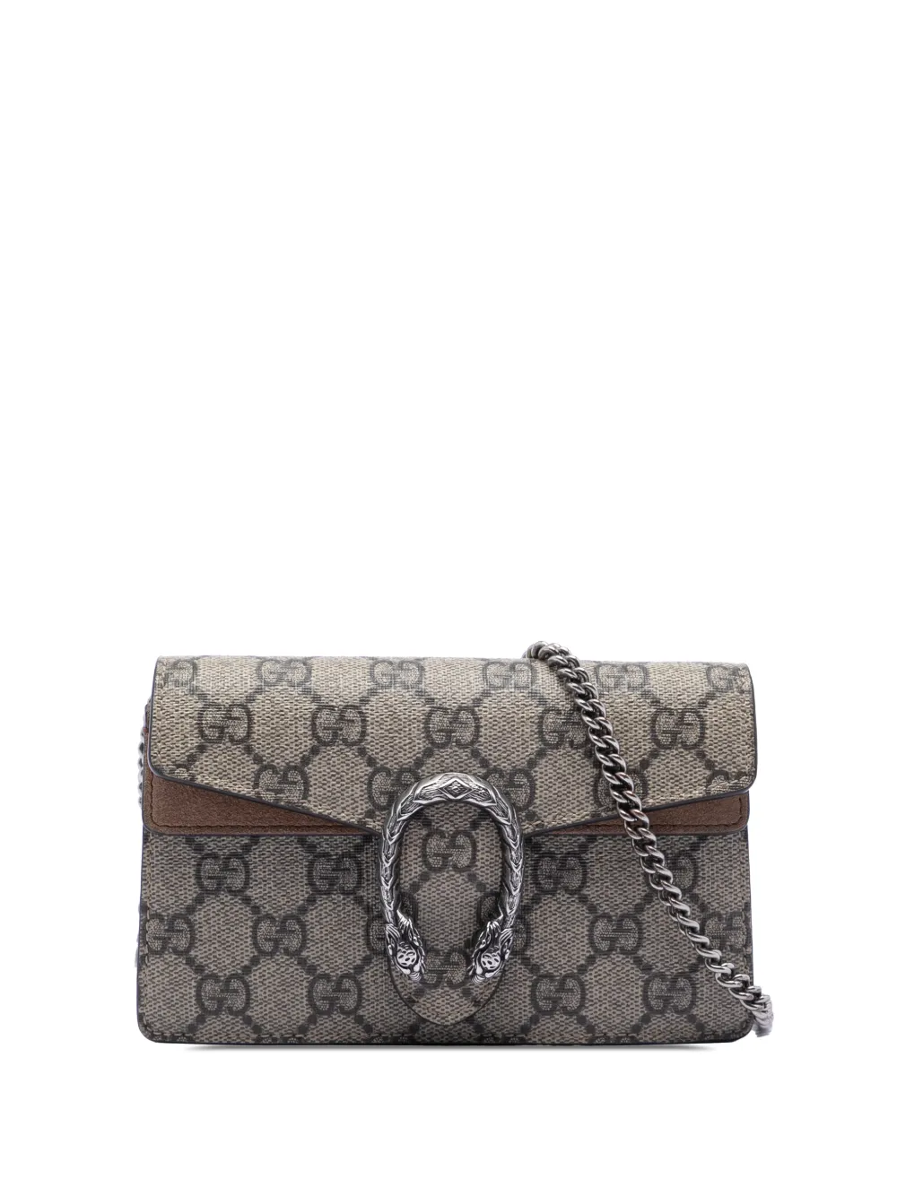 Gucci Pre-Owned 2016-2015 Mini GG Supreme Dionysus crossbody bag - Marrone
