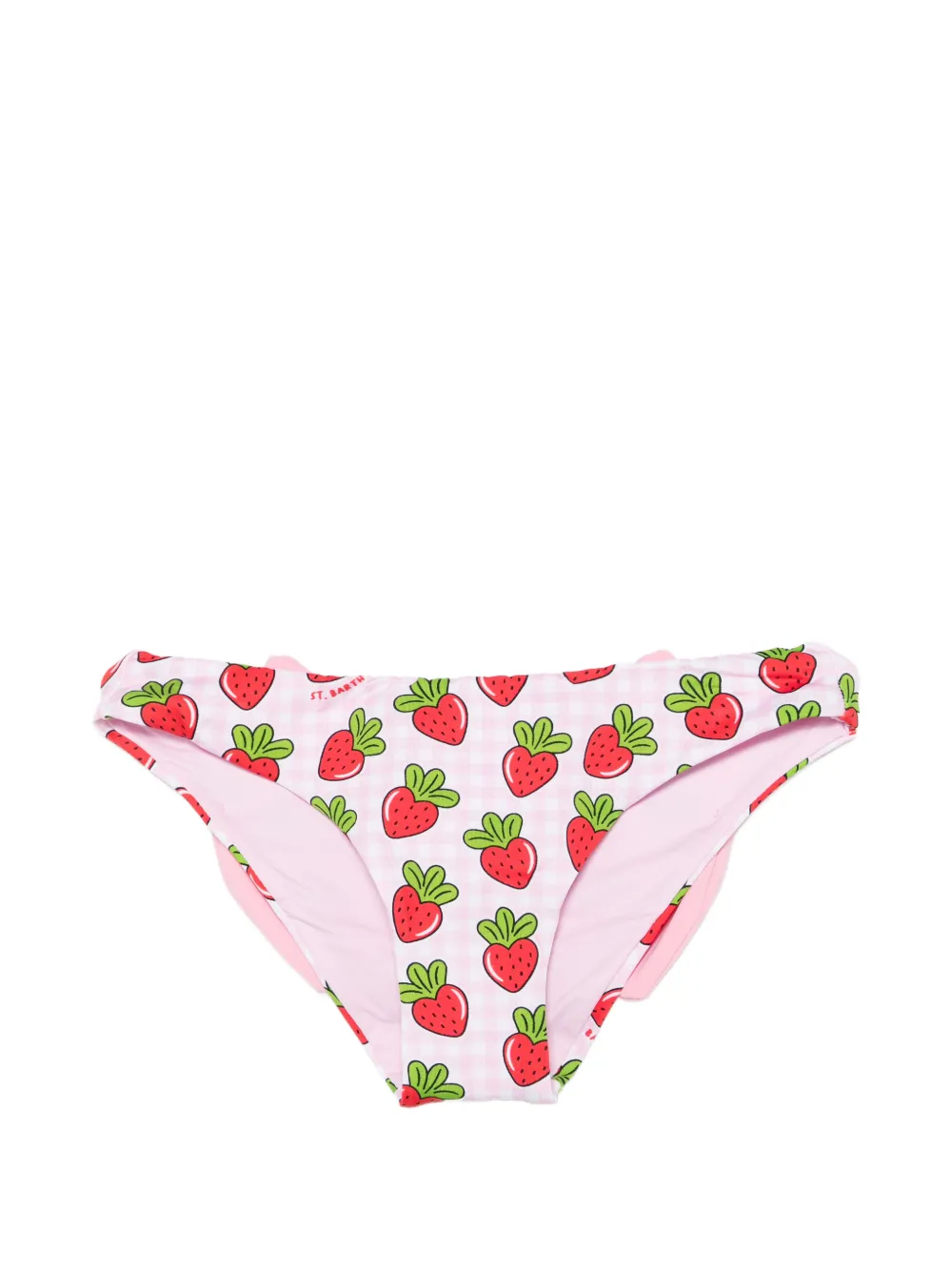 MC2 Saint Barth Kids Madame strawberry-print bikini bottoms - Rosa