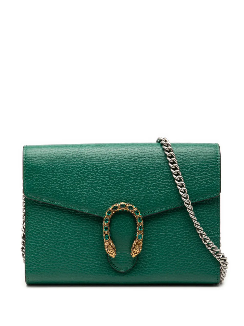 Gucci Pre-Owned 2016-2026 Leather Dionysus Wallet on Chain crossbody bag - Verde
