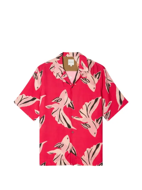 Paul Smith fish-print short-sleeve shirt