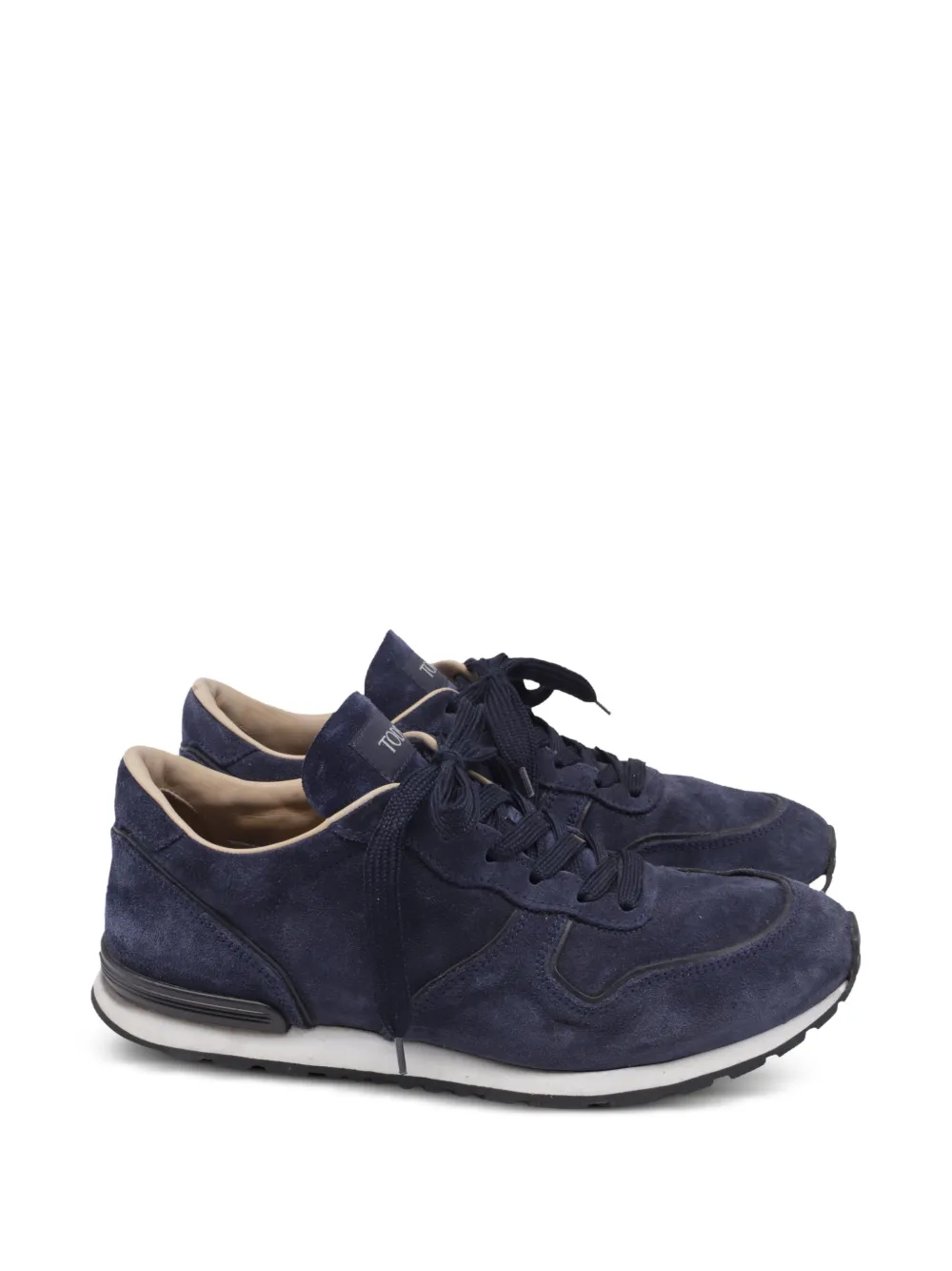 Tod's Vintage suede lace-up fastening sneakers - Blau