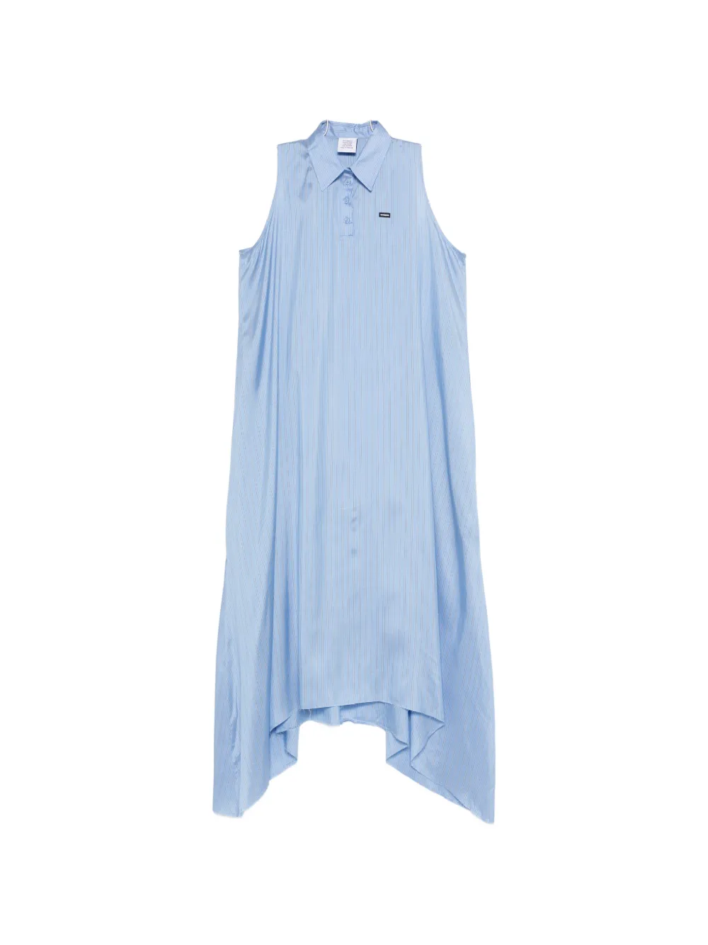 VETEMENTS pinstripe sleeveless dress - Blu