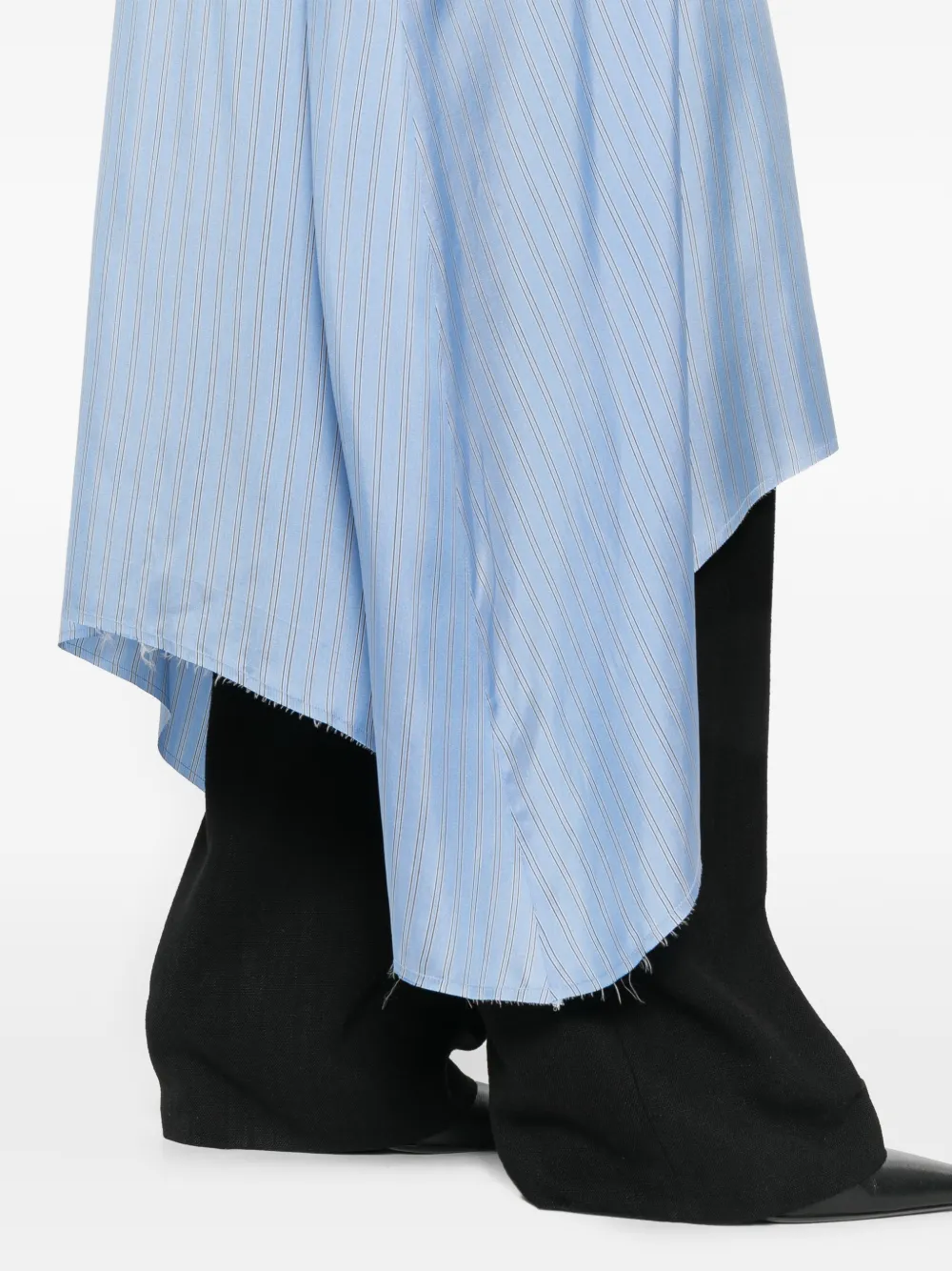 VETEMENTS Jurk met krijtstreep Blauw