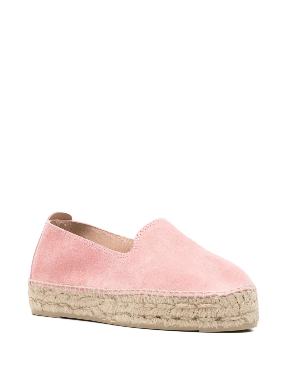 Manebi Suède espadrilles Roze