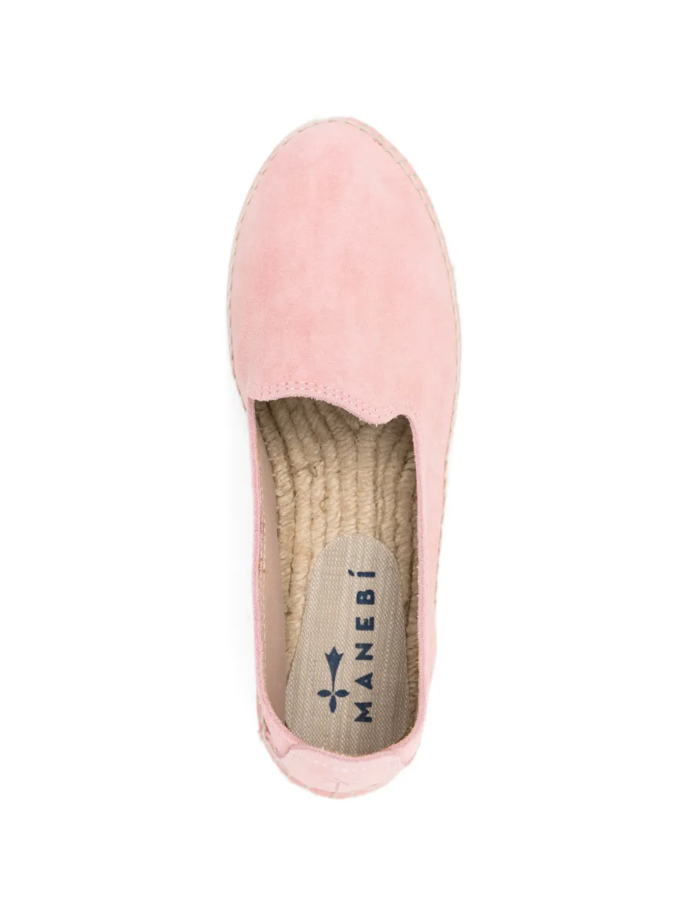 Manebi Suède espadrilles Roze