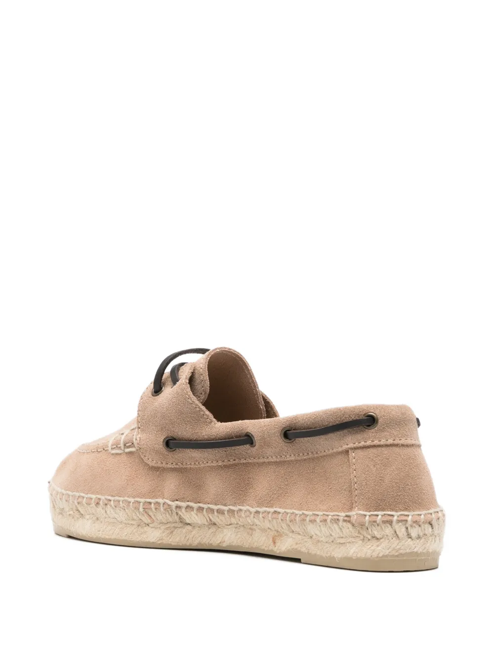 Manebi Espadrilles met gestrikte sluiting Beige